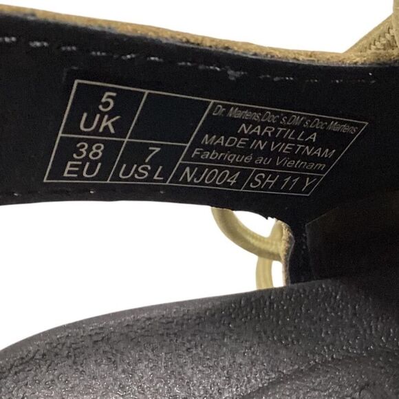 Dr Martens Sandals Women 7 Green Nartilla Leather Lace Up Platform Gladiator NEW - Picture 12 of 12